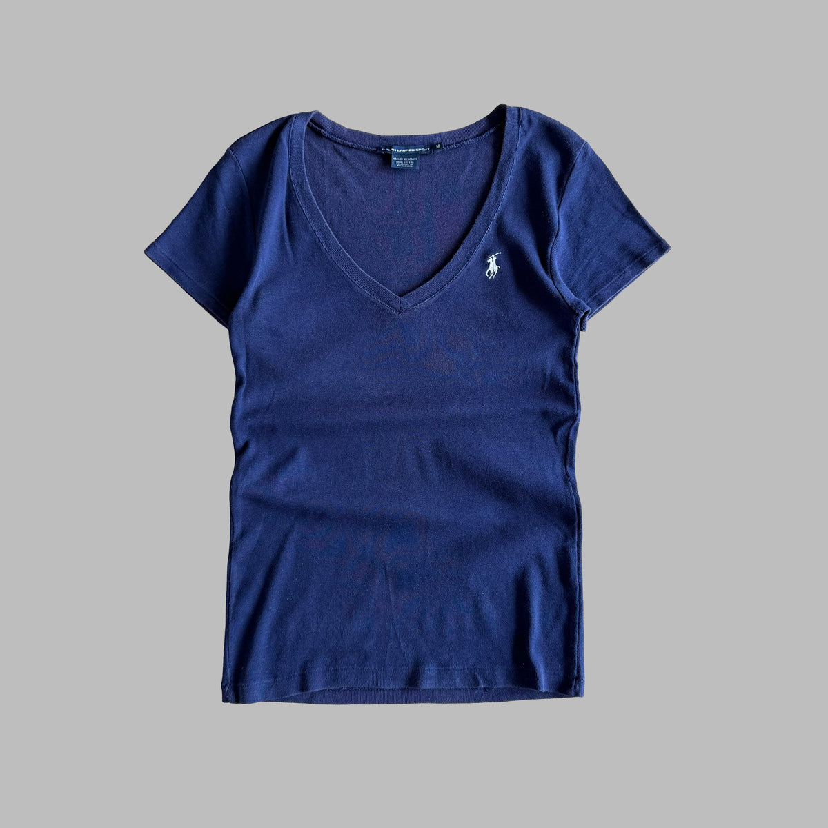Y2K Ralph Lauren V-Neck Classic Top - M
