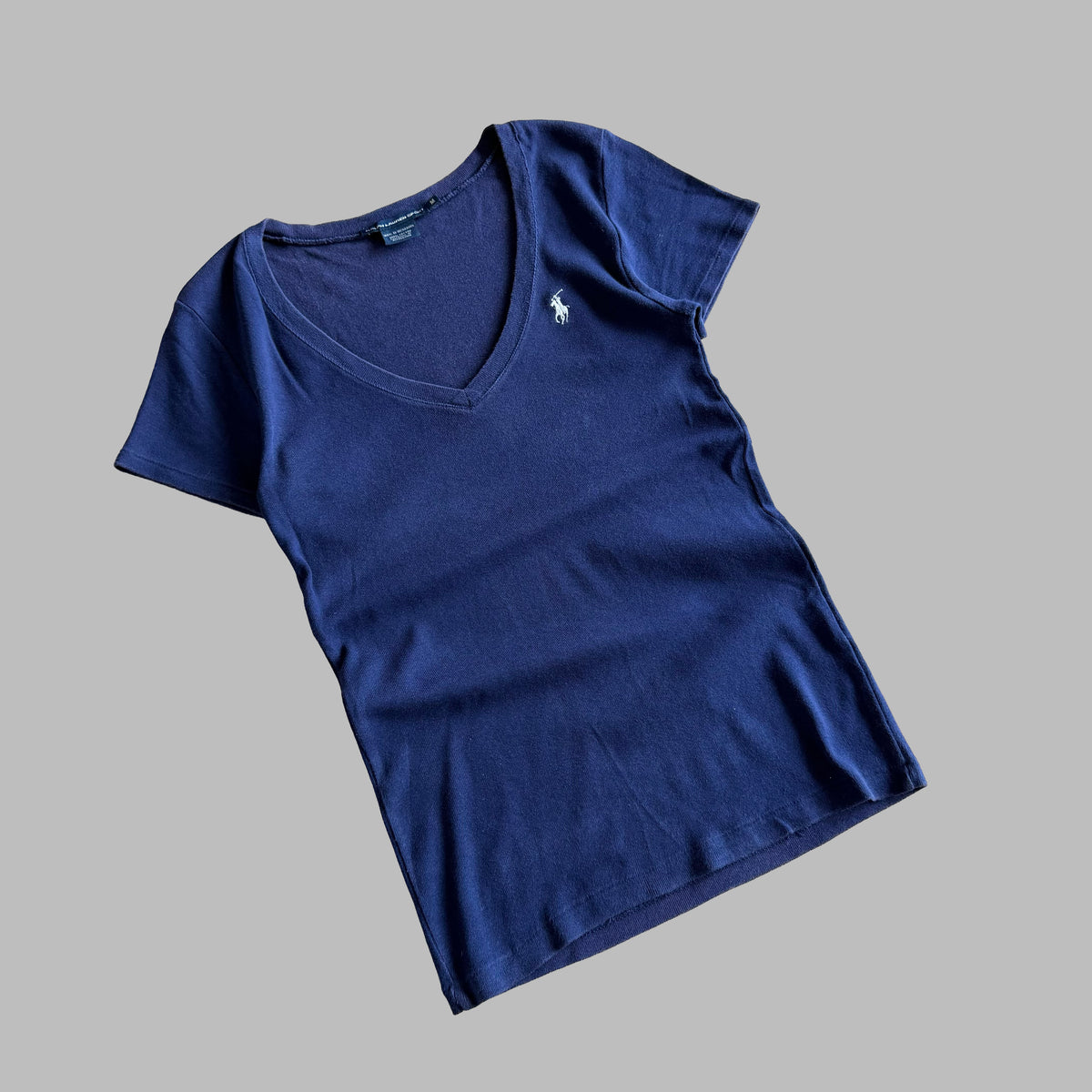 Y2K Ralph Lauren V-Neck Classic Top - M