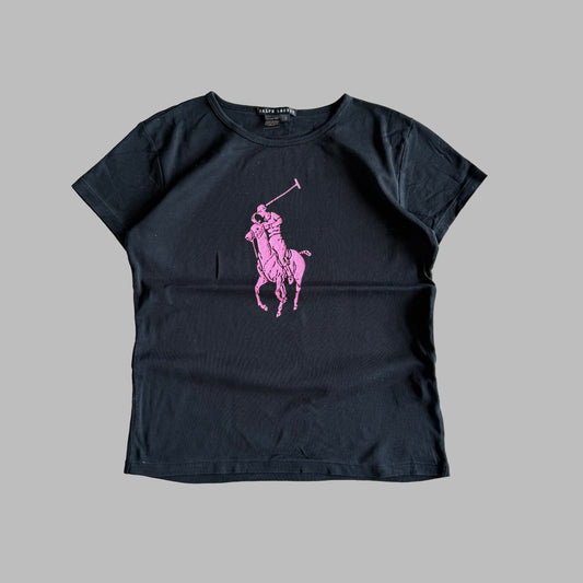 Y2K Polo Ralph Lauren Big Pony Baby Tee - M