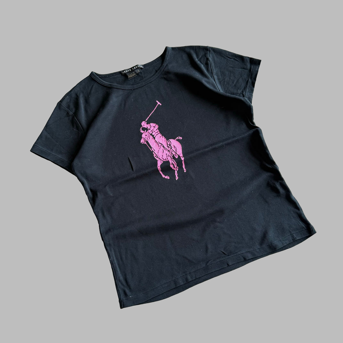 Y2K Ralph Lauren Pony Baby Tee - L