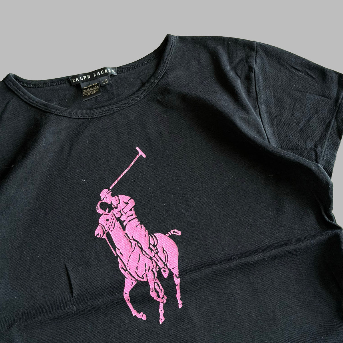 Y2K Polo Ralph Lauren Big Pony Baby Tee - M