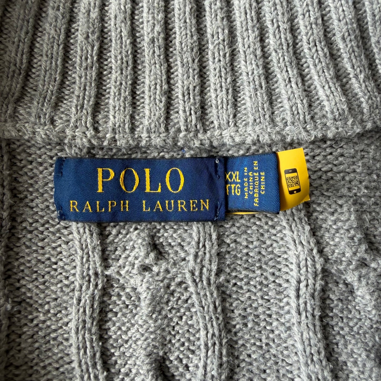 Ralph Lauren Cable Knit Quarter Zip - XXL
