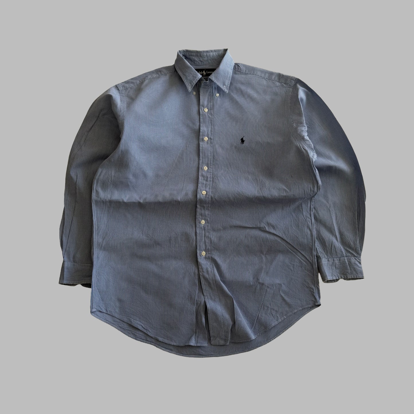 90s Polo Ralph Lauren Checkered Button Up Shirt - M