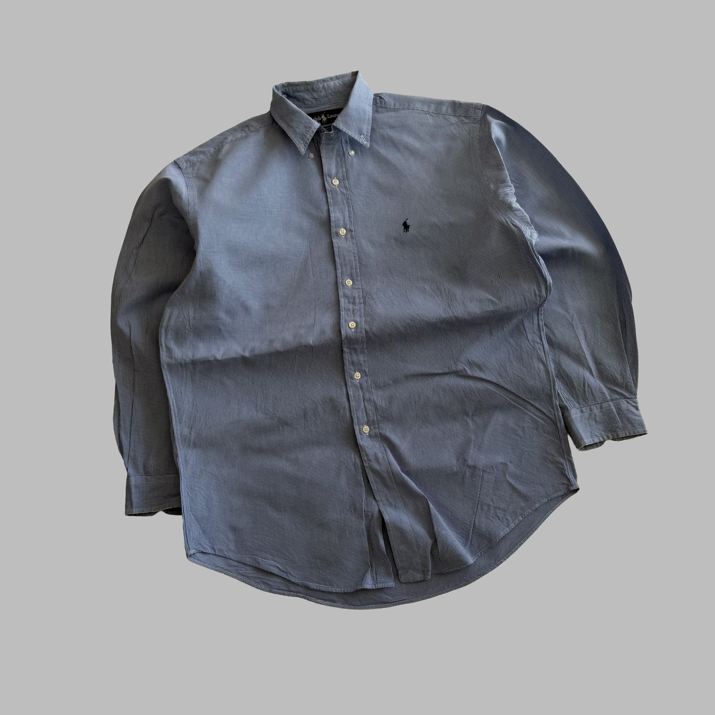 90s Polo Ralph Lauren Checkered Button Up Shirt - M