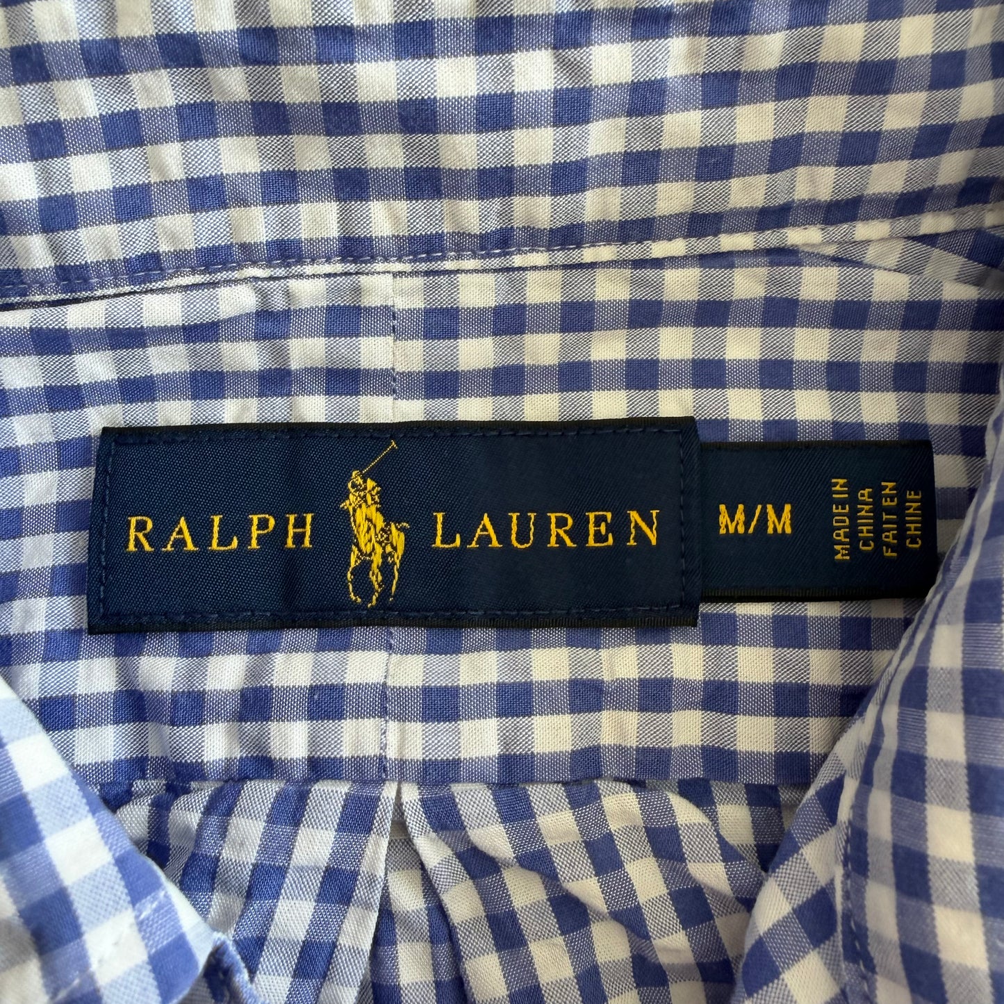 Polo Ralph Lauren Gingham Button Up Shirt - M