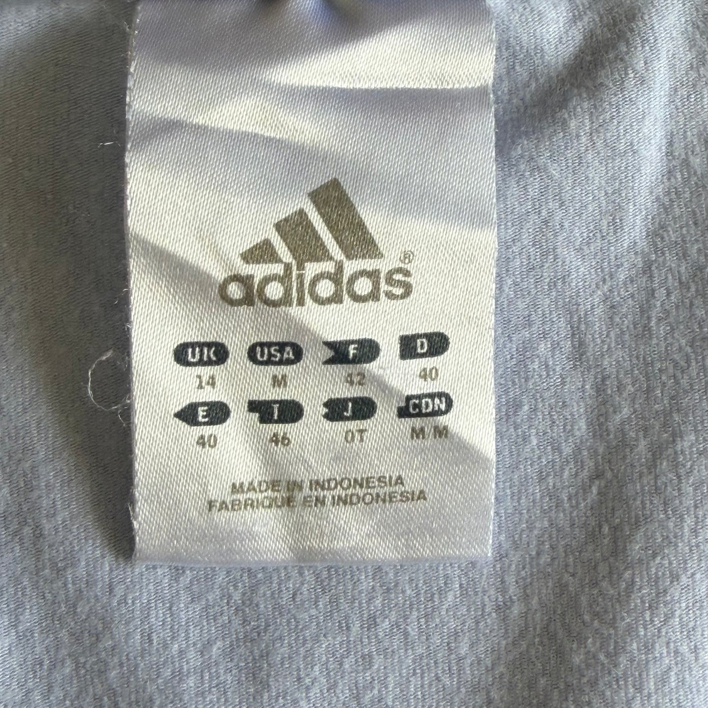 Y2K Adidas Ringer Spell Out Baby Tee - M