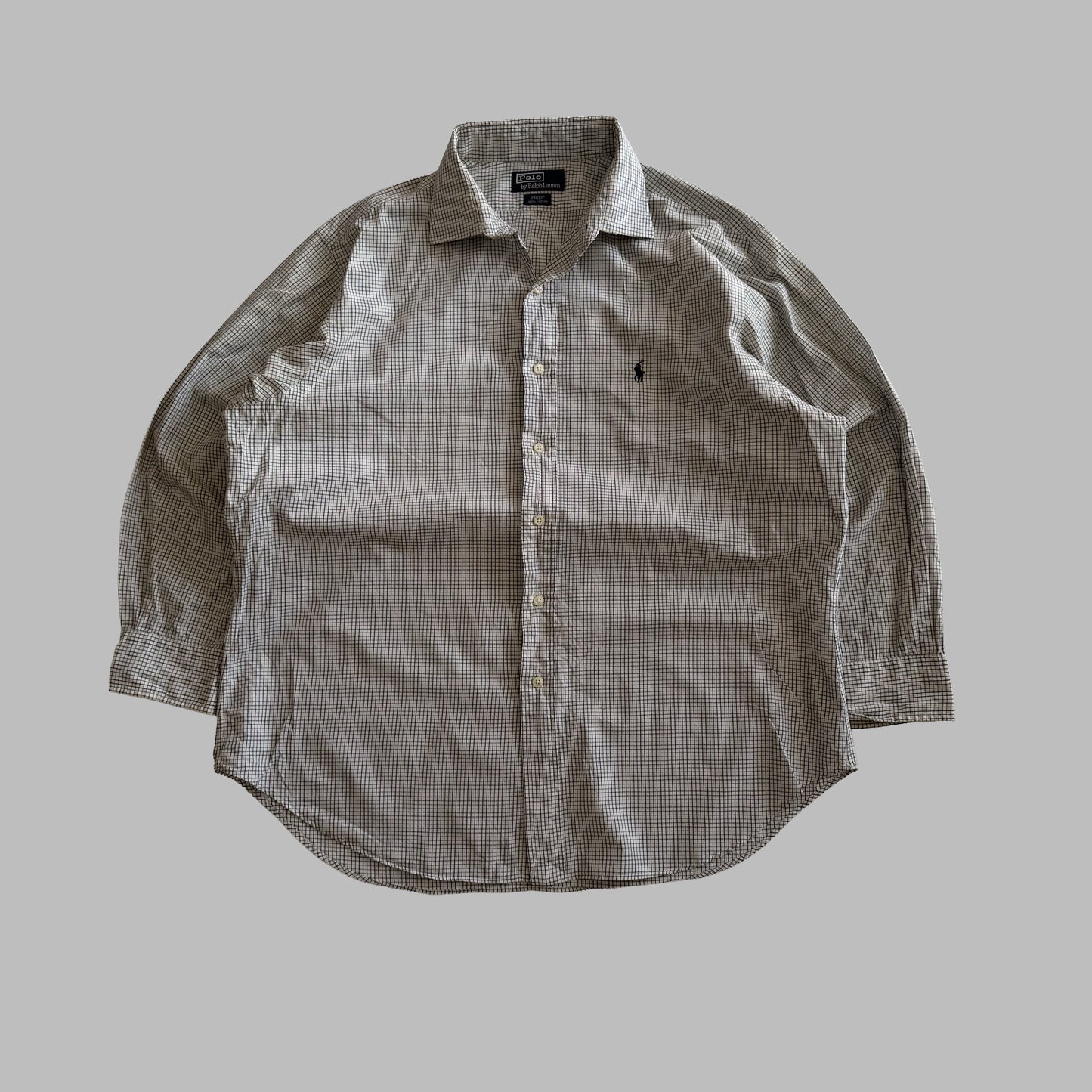 90s Polo Ralph Lauren Checkered Button Up Shirt - L