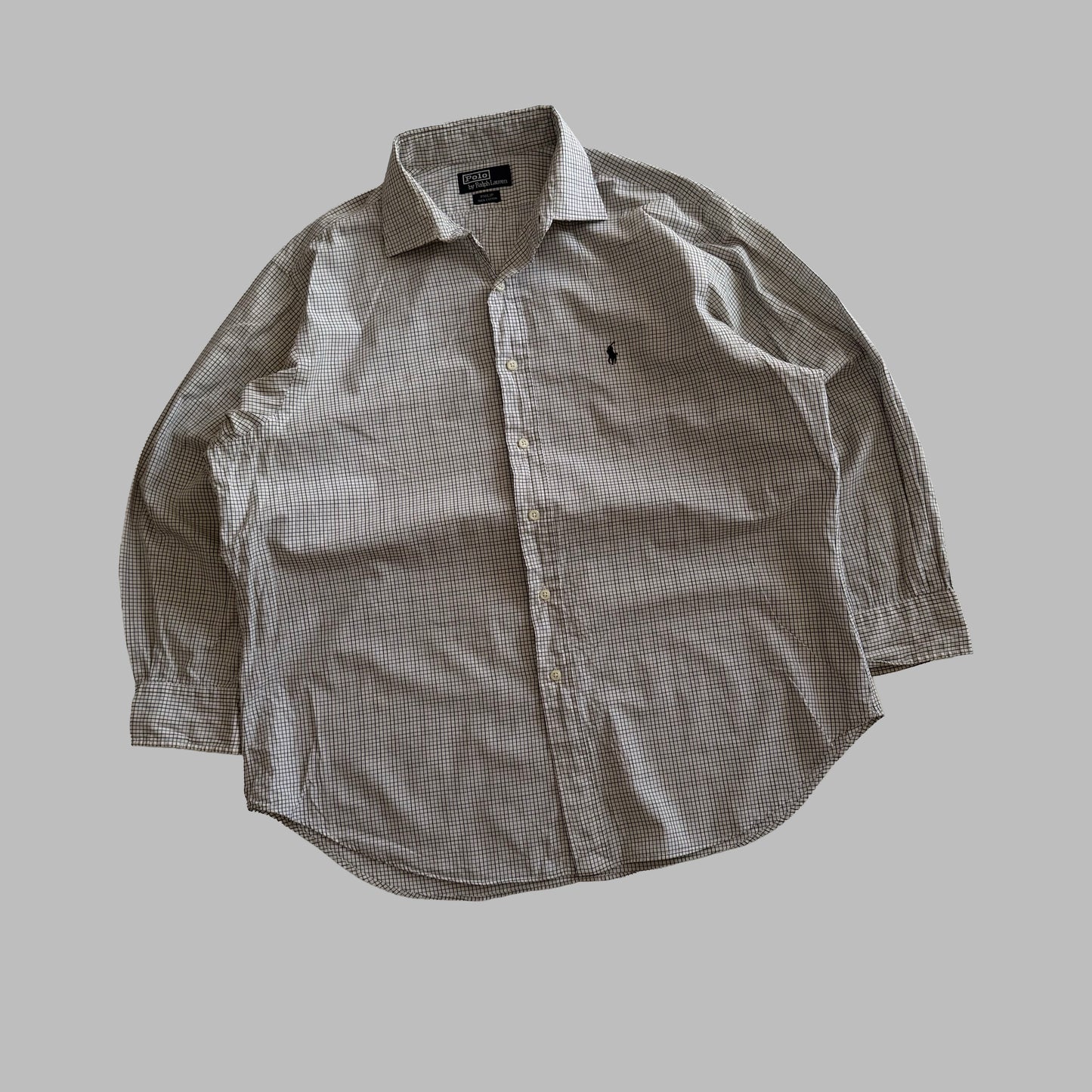 90s Polo Ralph Lauren Checkered Button Up Shirt - L