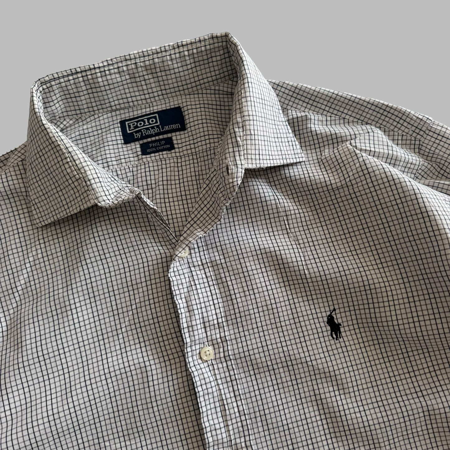90s Polo Ralph Lauren Checkered Button Up Shirt - L
