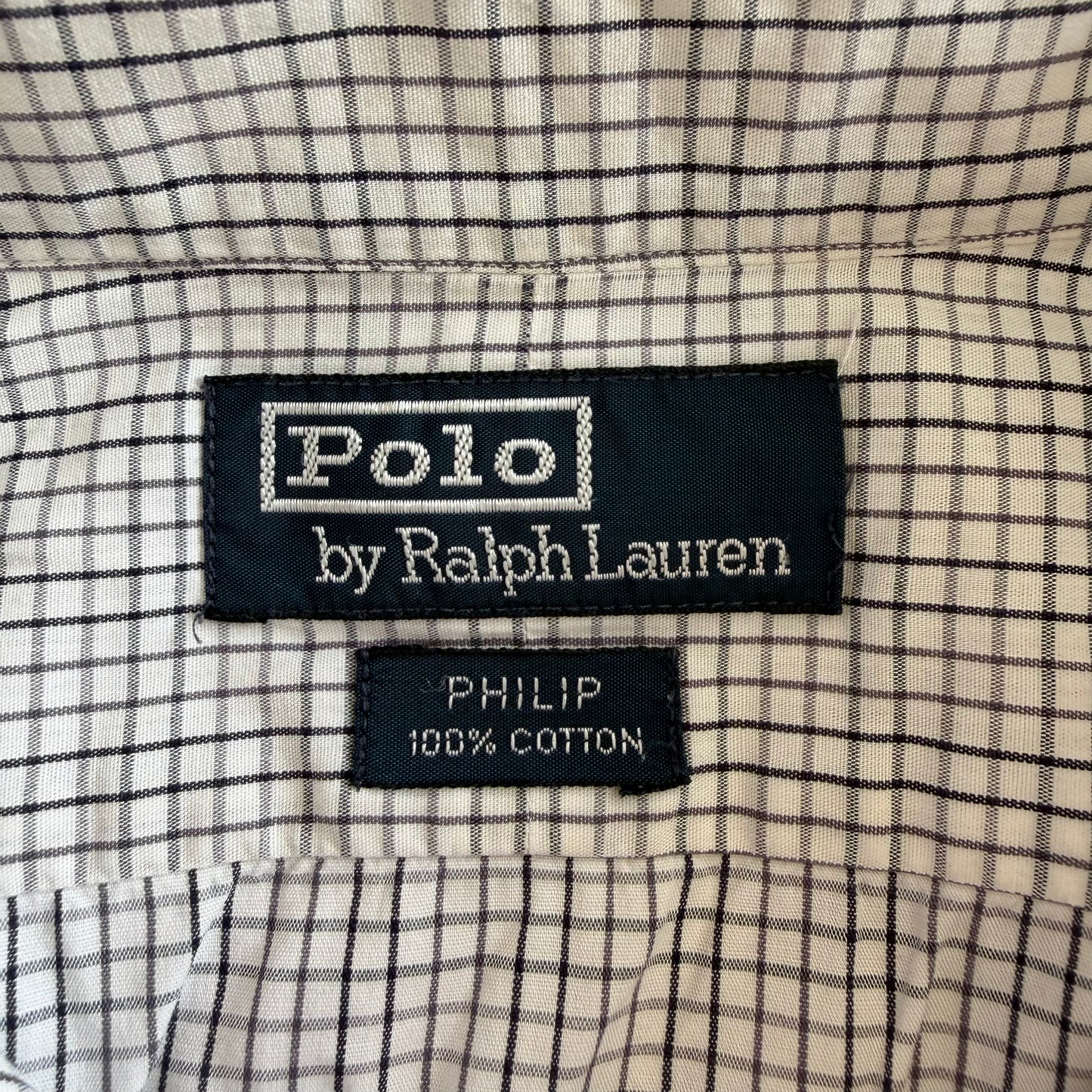 90s Polo Ralph Lauren Checkered Button Up Shirt - L