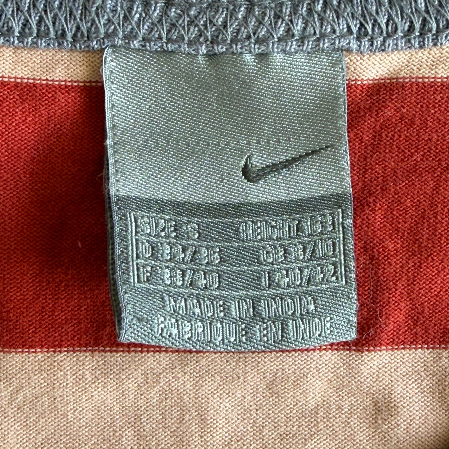 Y2K Nike Striped Raglan Sleeveless Baby Tee - S