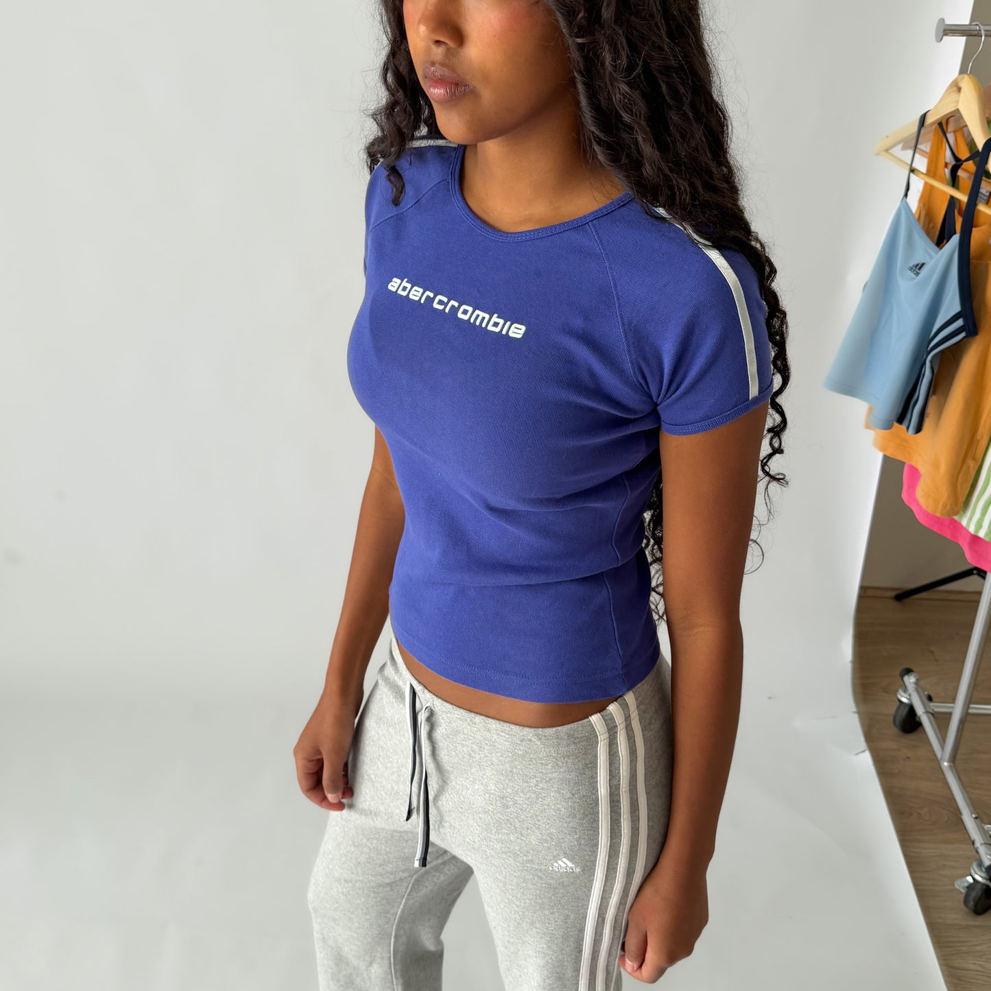 Y2K Abercrombie & Fitch Spell out Baby Tee - S/M