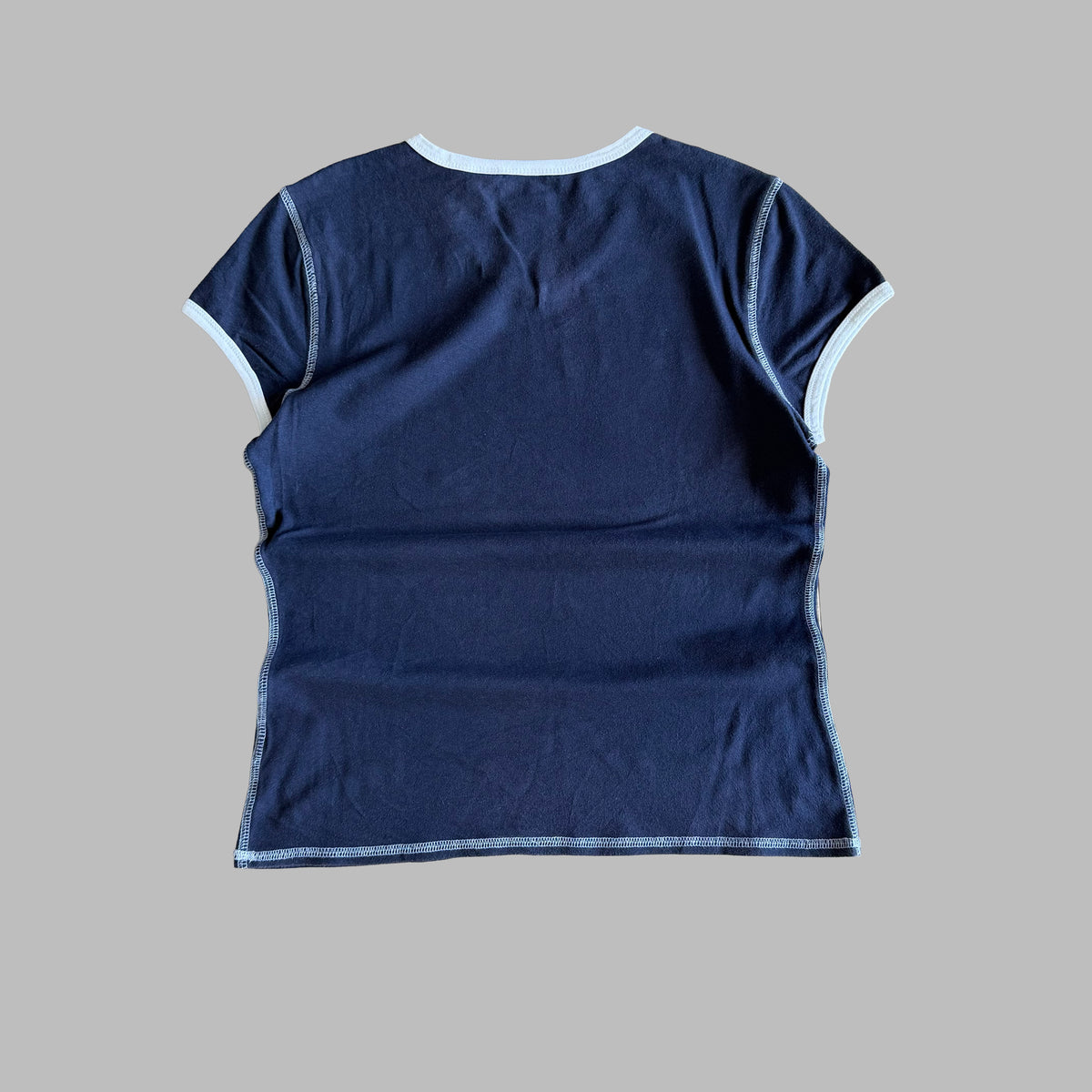 Y2K Ralph Lauren Polo Jeans Co Printed Baby Tee - M