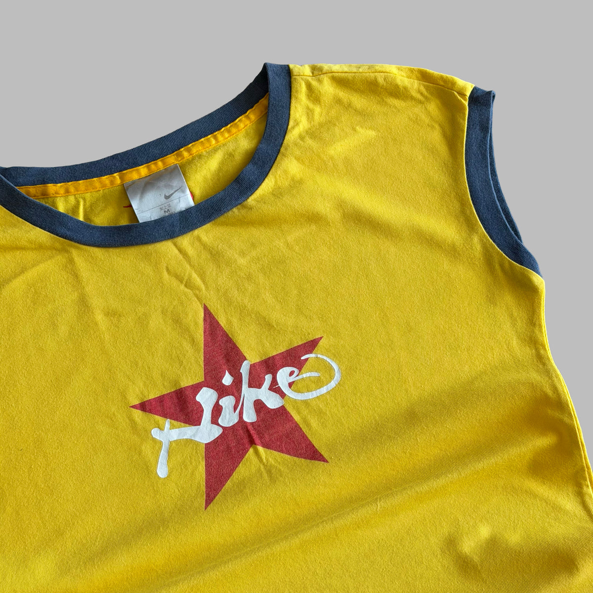 Y2K Nike Ringer Cap Sleeve Tee - M/L