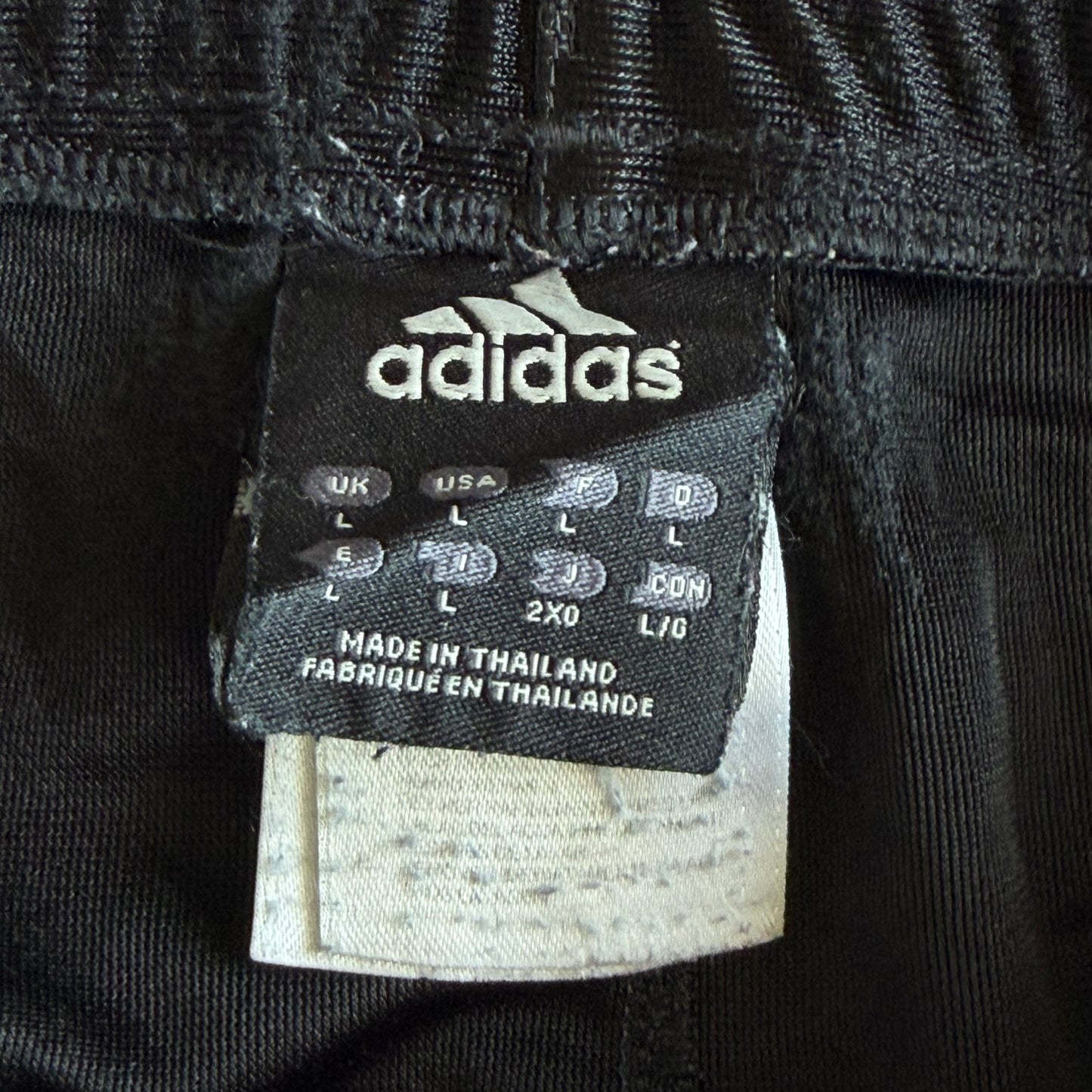 Y2K Adidas Three Stripe Basketball Shorts - L
