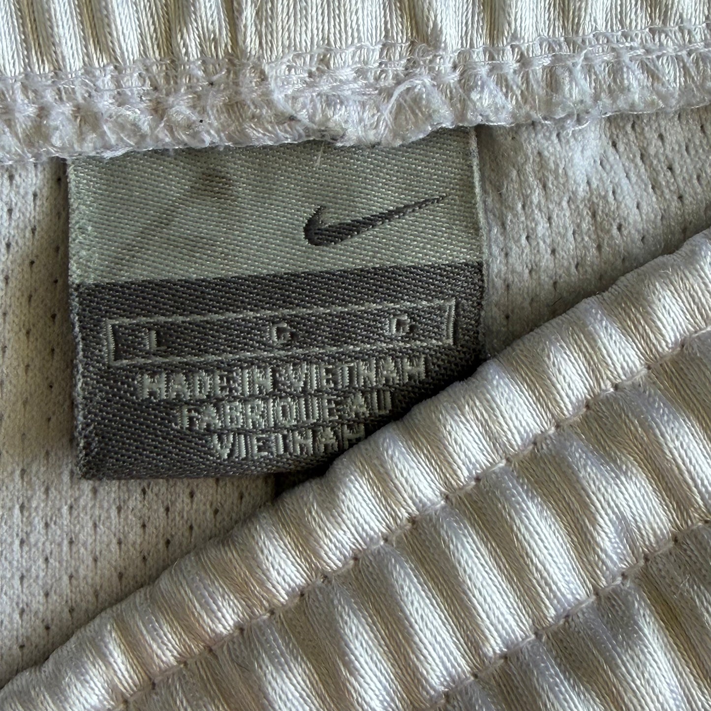 Y2K Nike Striped Heavyweight Basketball Shorts - L