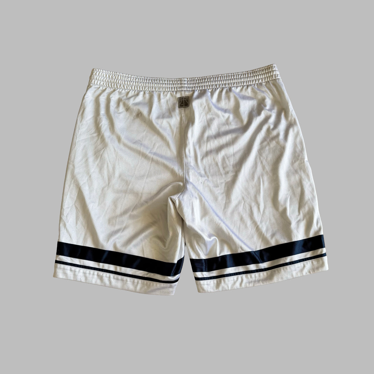 Y2K Nike Striped Heavyweight Basketball Shorts - L