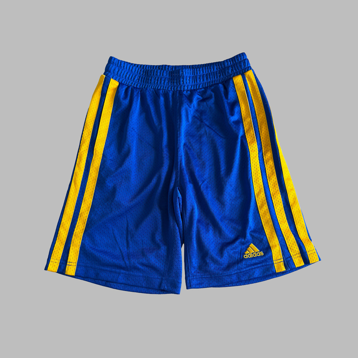 Y2K Adidas Three Stripe Basketball Shorts - S