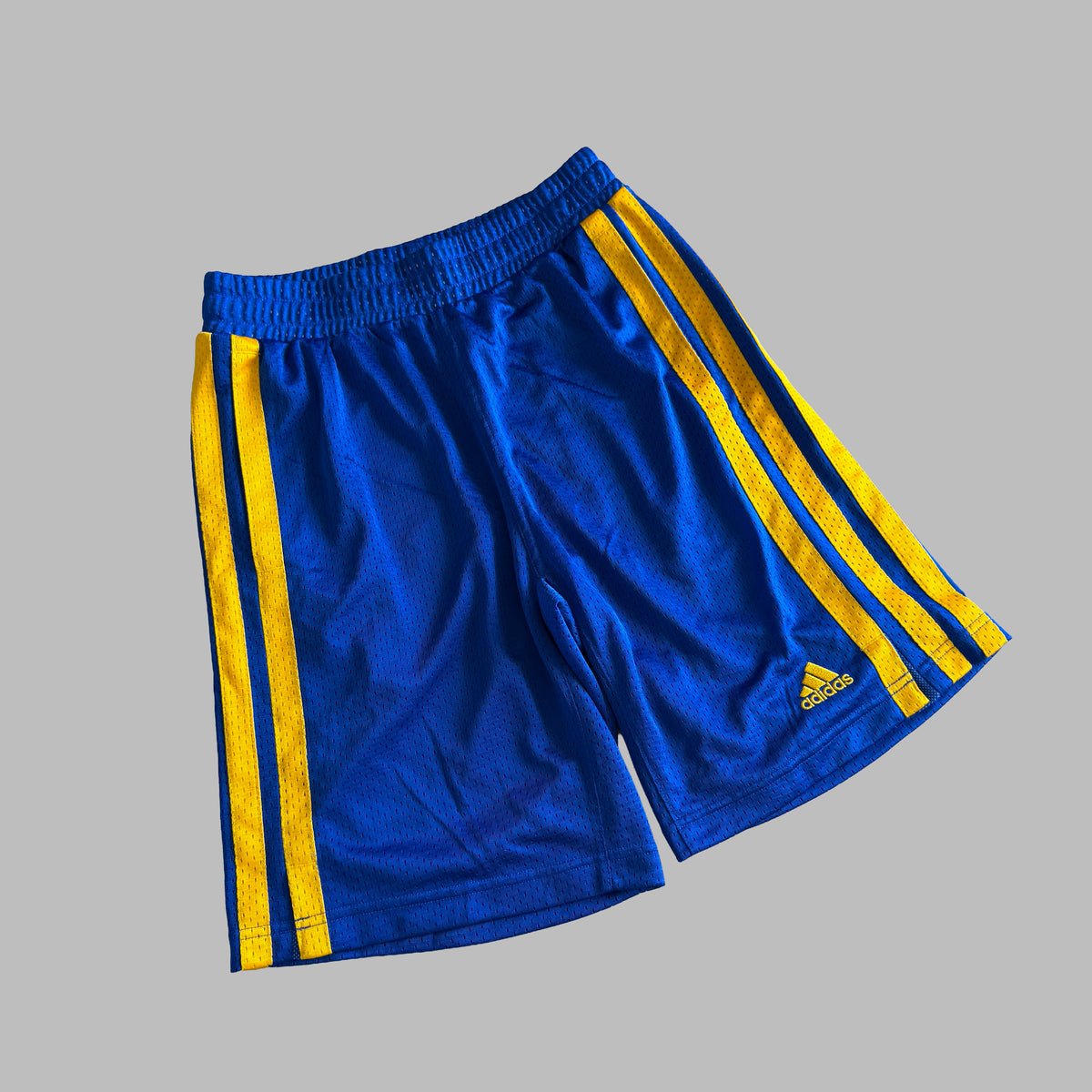 Y2K Adidas Three Stripe Basketball Shorts - S