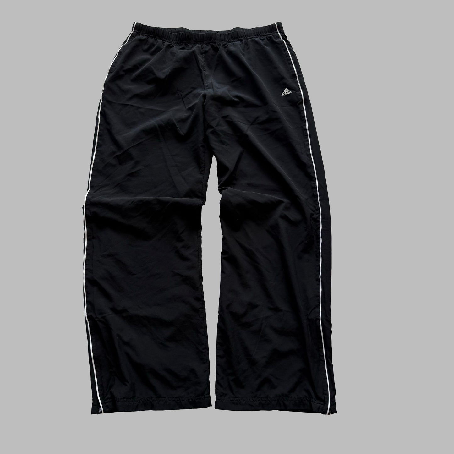 00s Adidas Wide Leg Track Pants - Medium