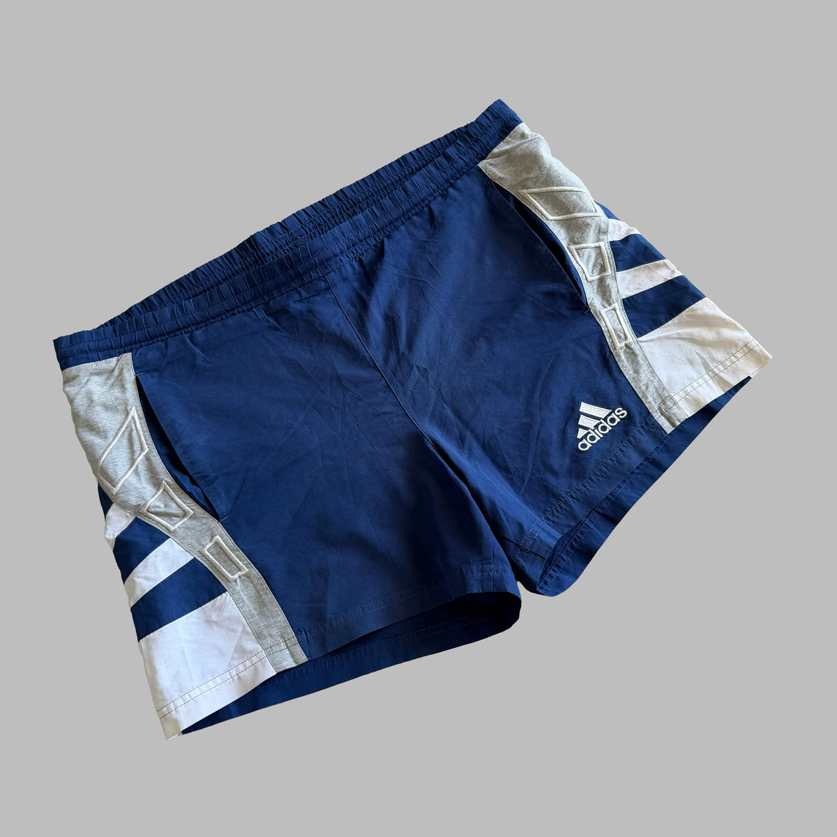 Y2K Adidas Panelled Baggy Shorts - XL