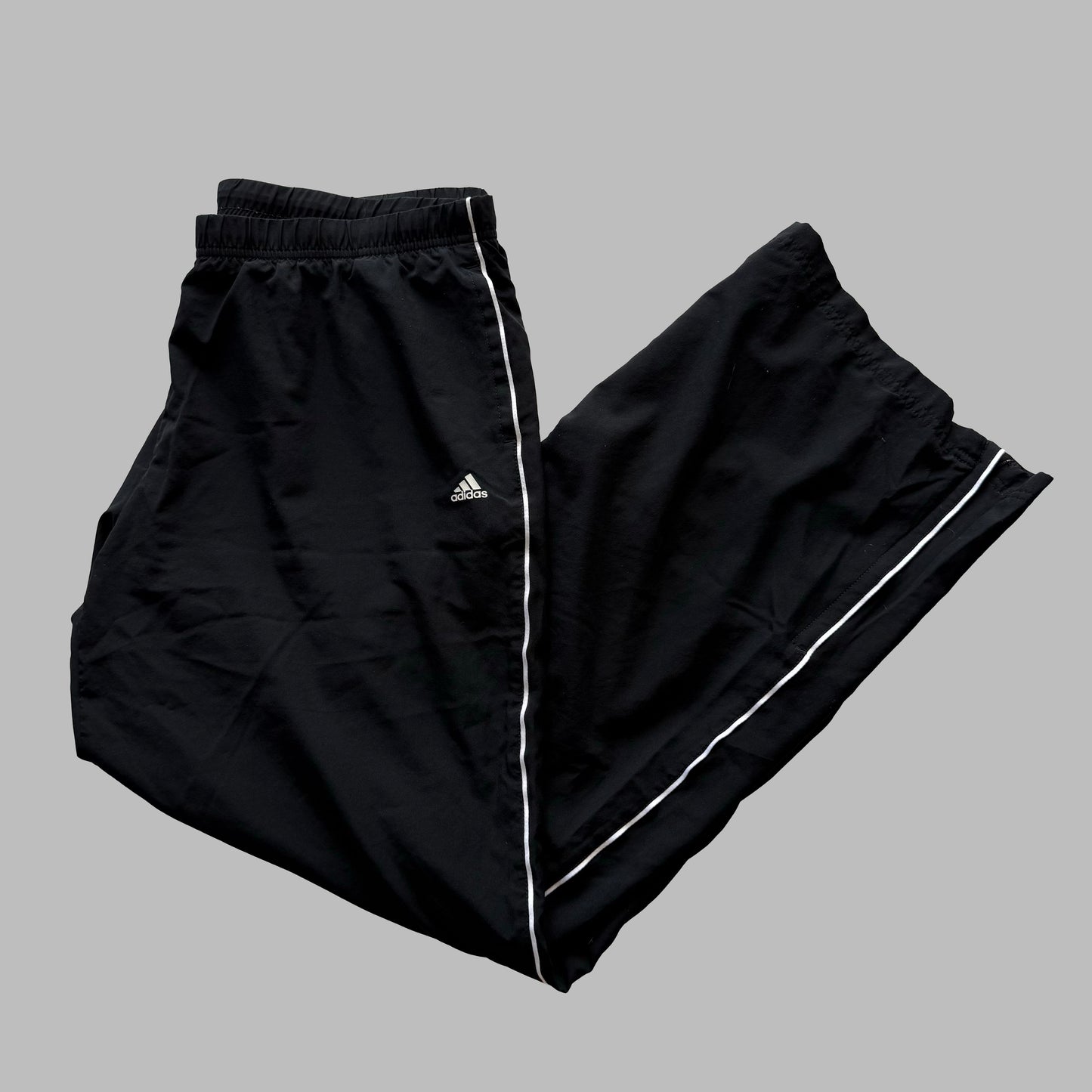 00s Adidas Wide Leg Track Pants - Medium