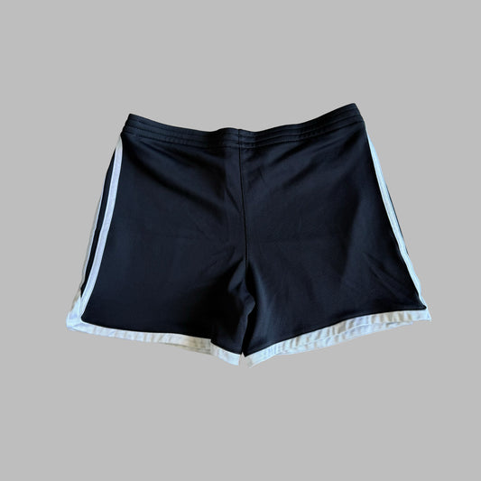 Y2K Adidas Three Stripe Mini Football Shorts - M
