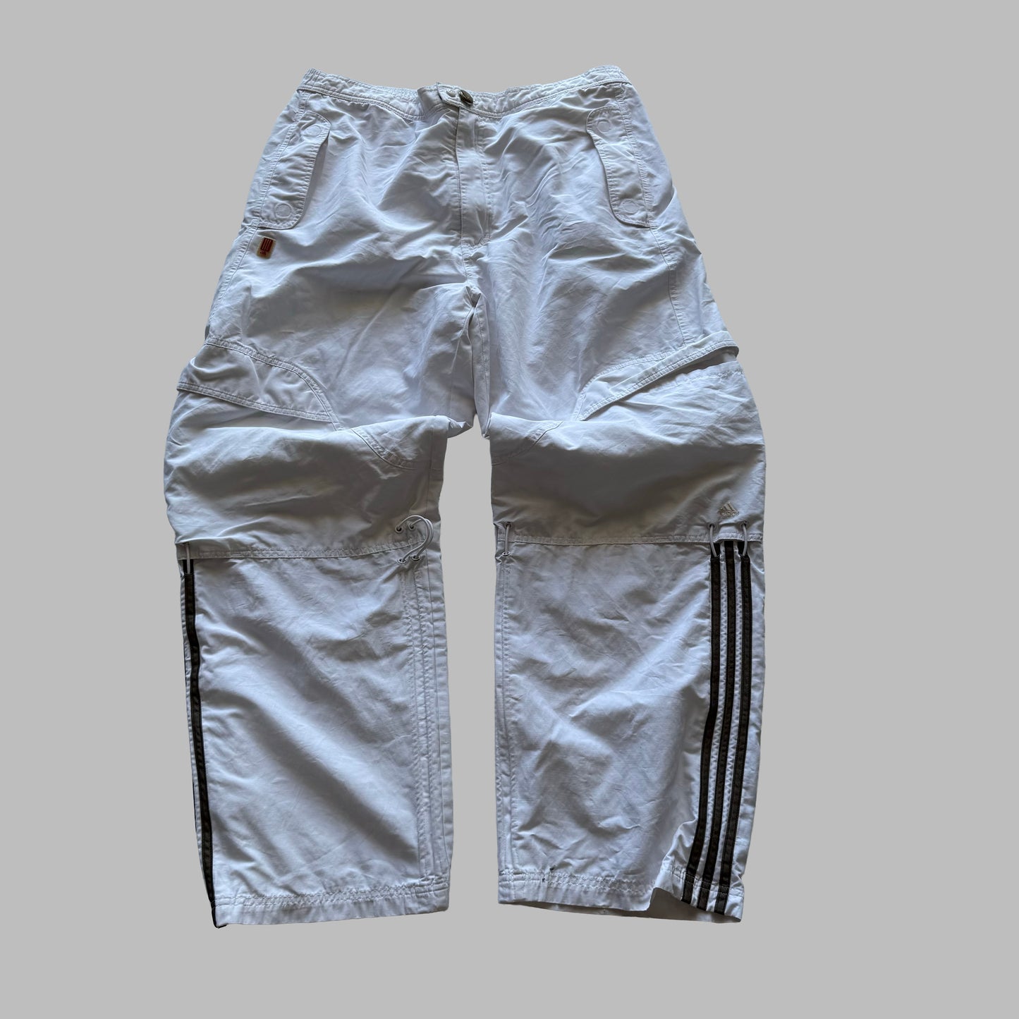 90s Adidas Wide Leg Track Pants - XL