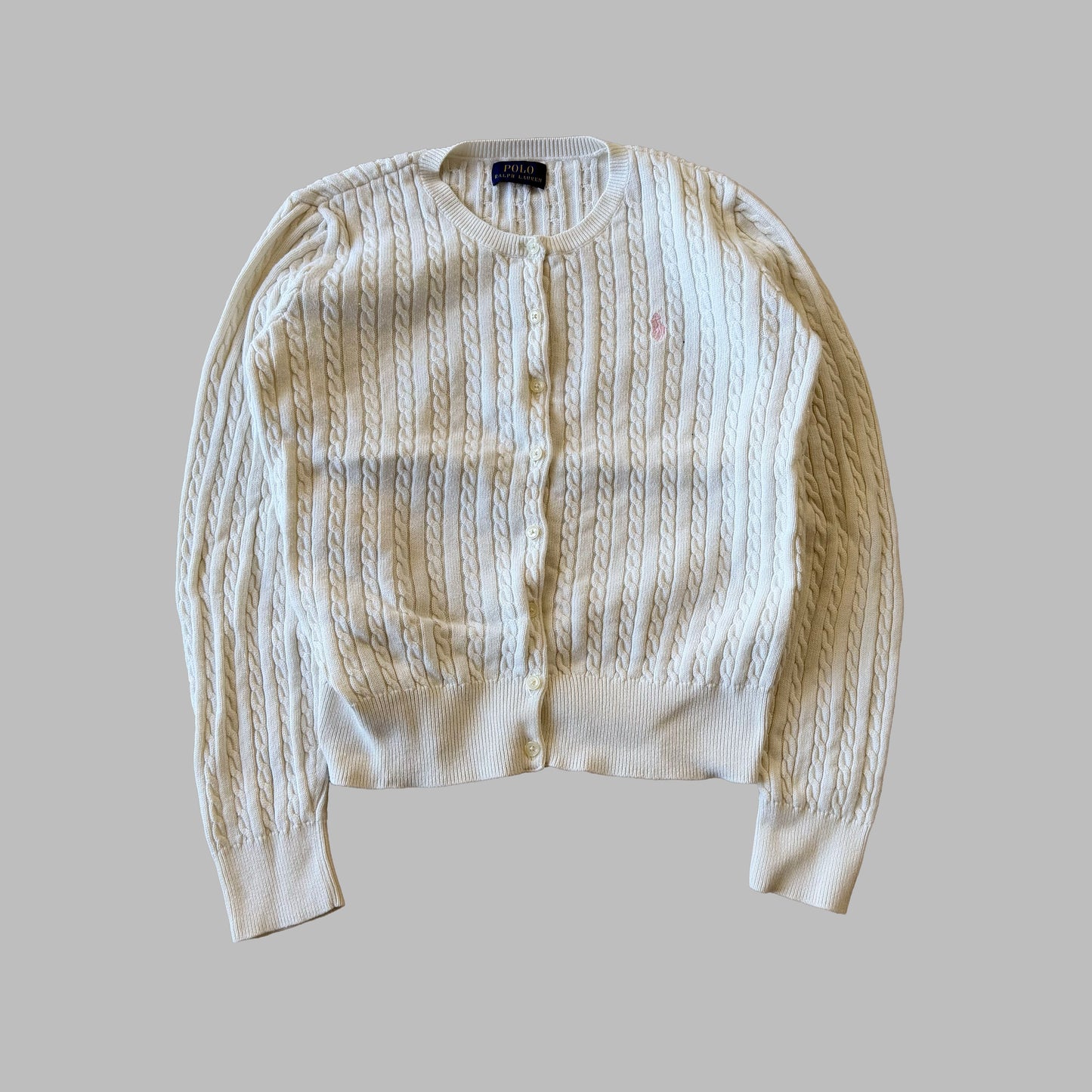 Ralph Lauren Cable Knit Cardigan - Small