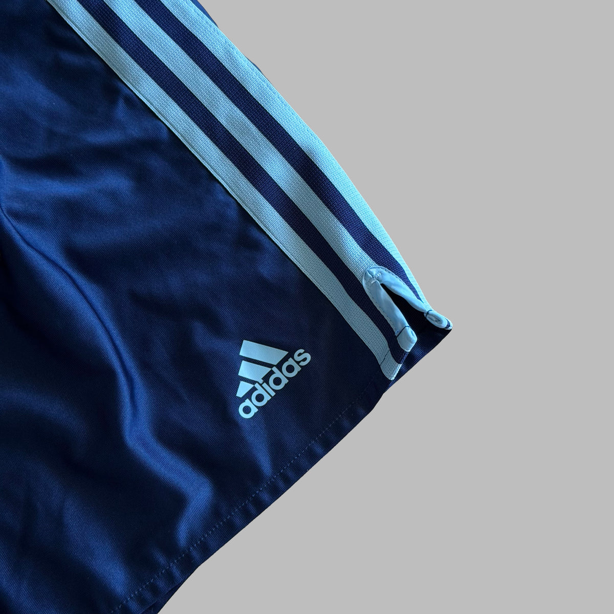 Y2K Adidas Three Stripe Basketball Shorts - S