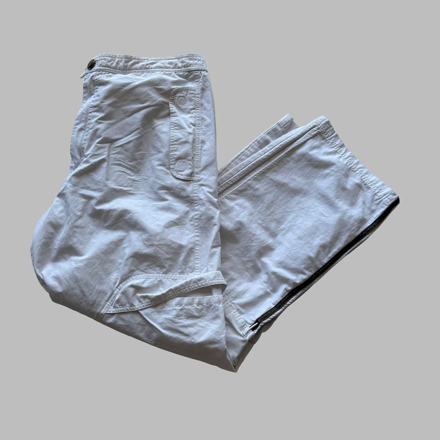 90s Adidas Wide Leg Track Pants - XL