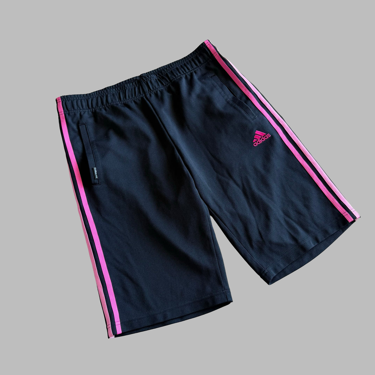 Y2K Adidas Three Stripe Shorts - S