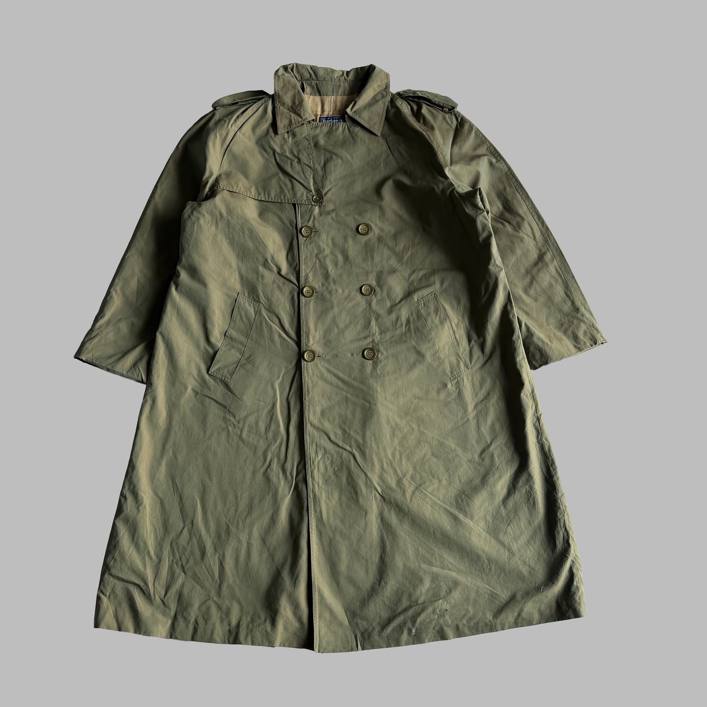 90s Burberry Double Breasted Trench Coat - L