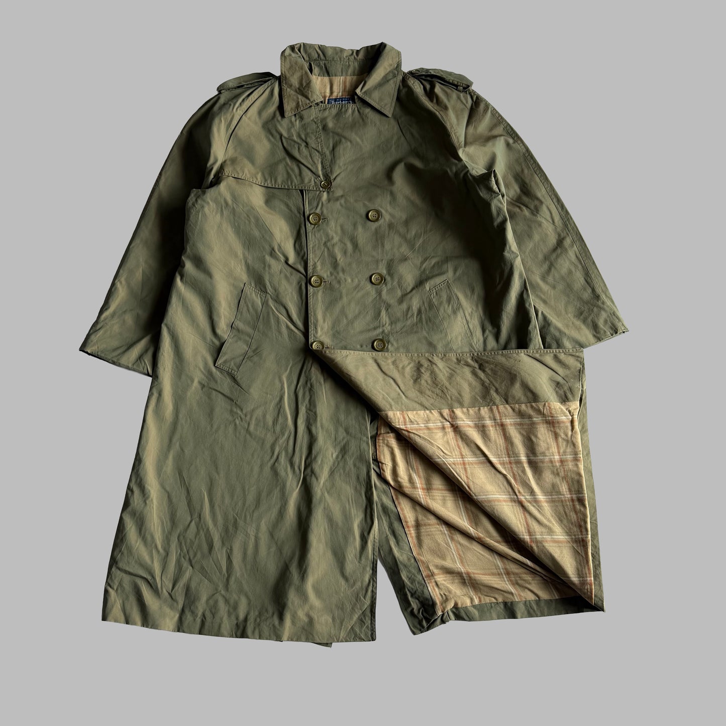90s Burberry Double Breasted Trench Coat - L
