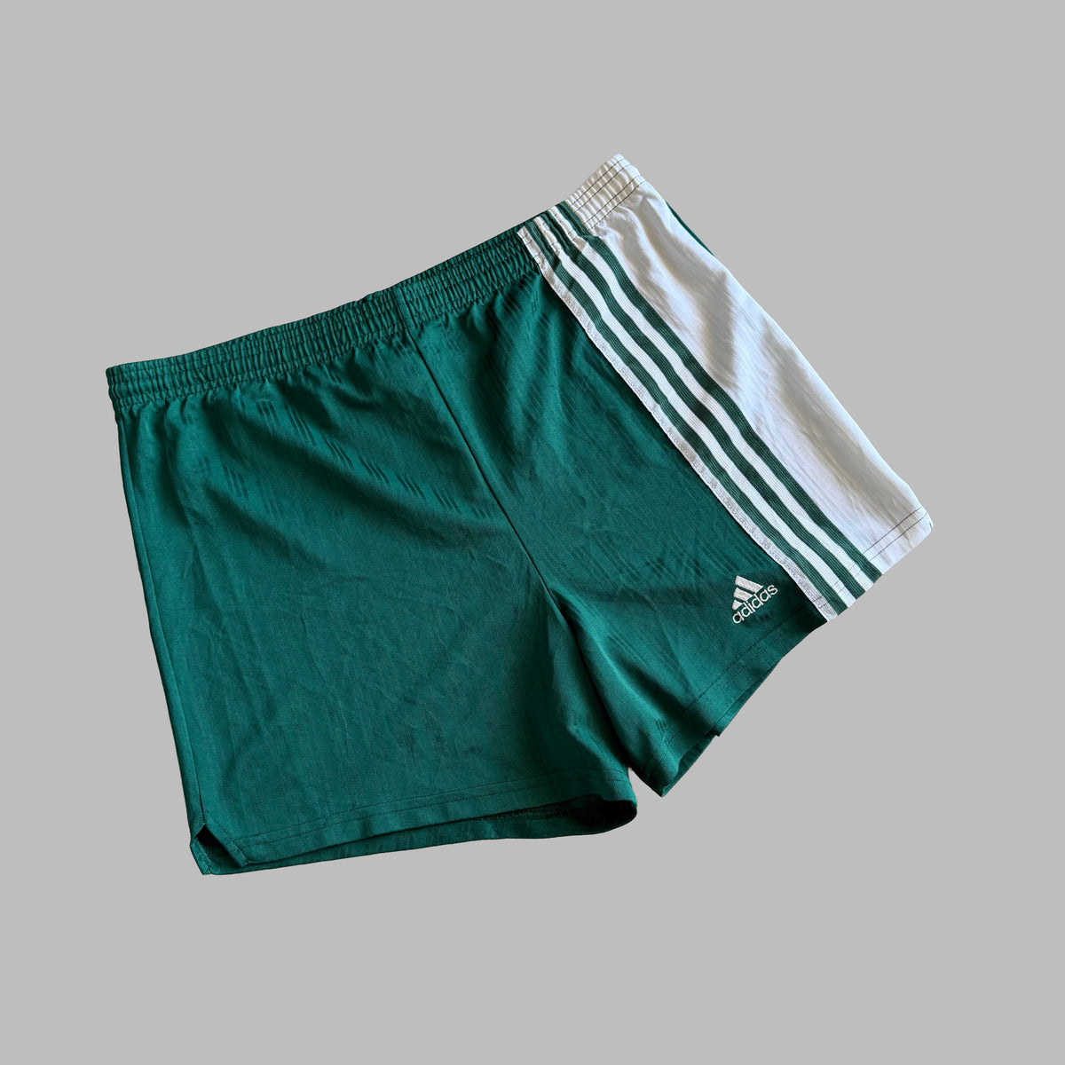 90s Adidas Three Stripe Baggy Active Shorts - XL