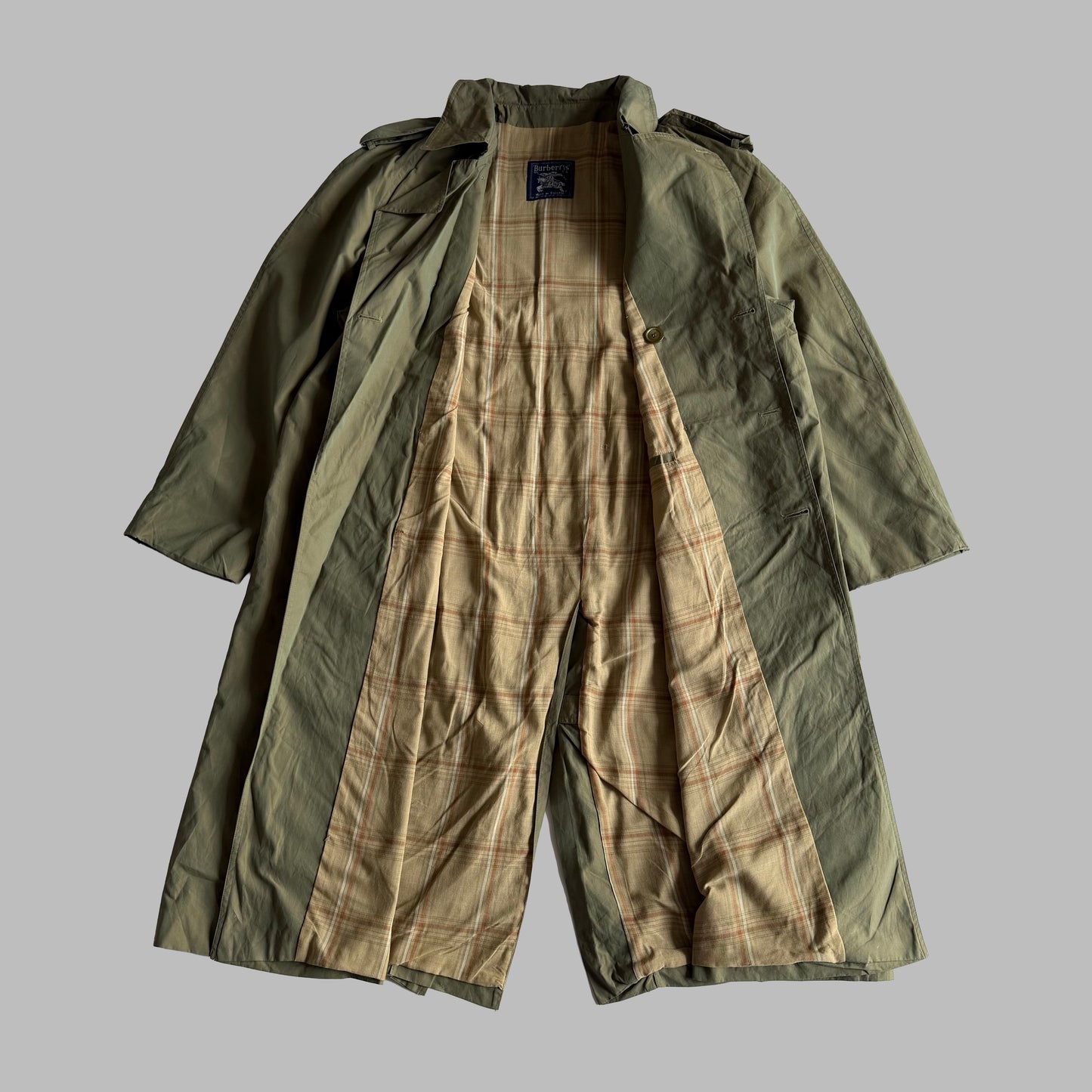 90s Burberry Double Breasted Trench Coat - L