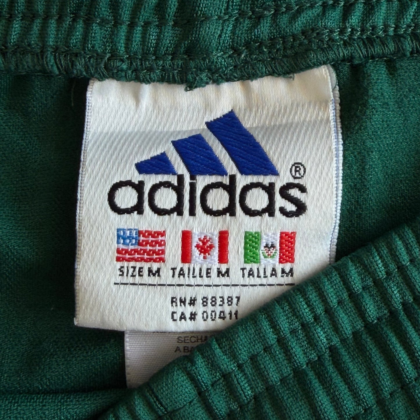 90s Adidas Three Stripe Baggy Active Shorts - XL