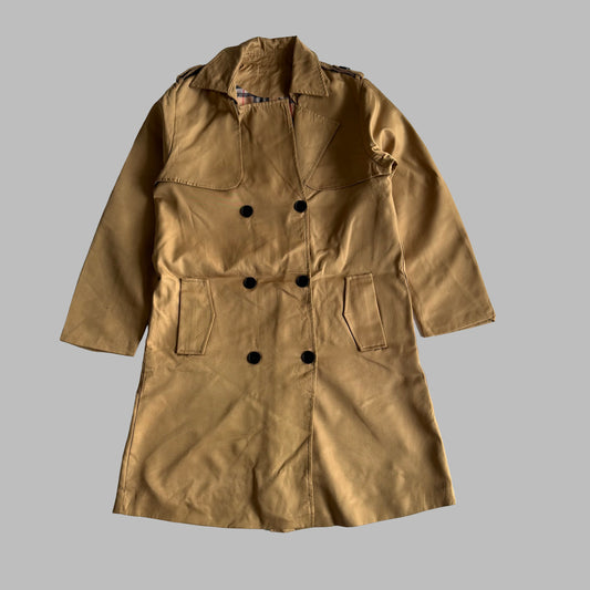 90s Burberry Double Breasted Trench Coat - S