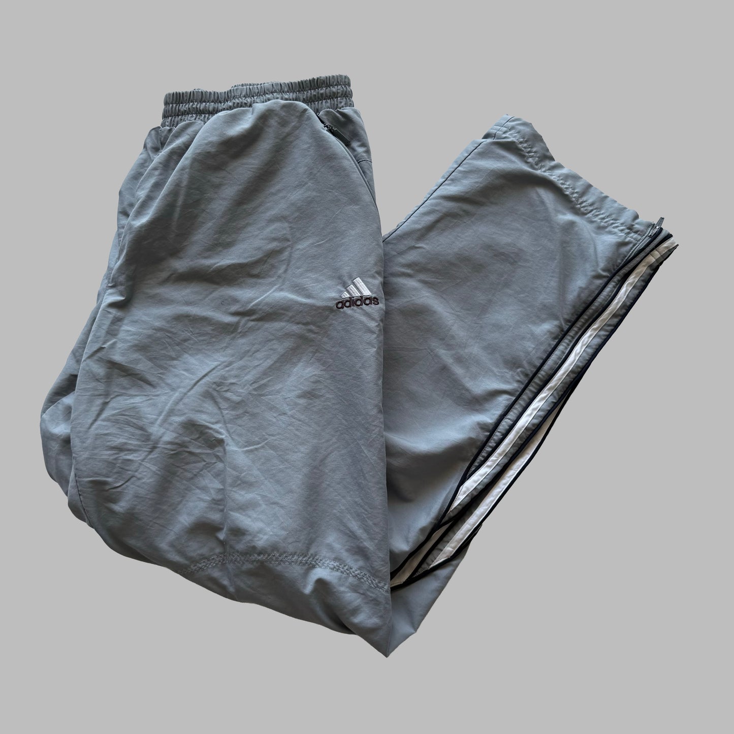 90s Adidas Baggy Track Pants - Medium