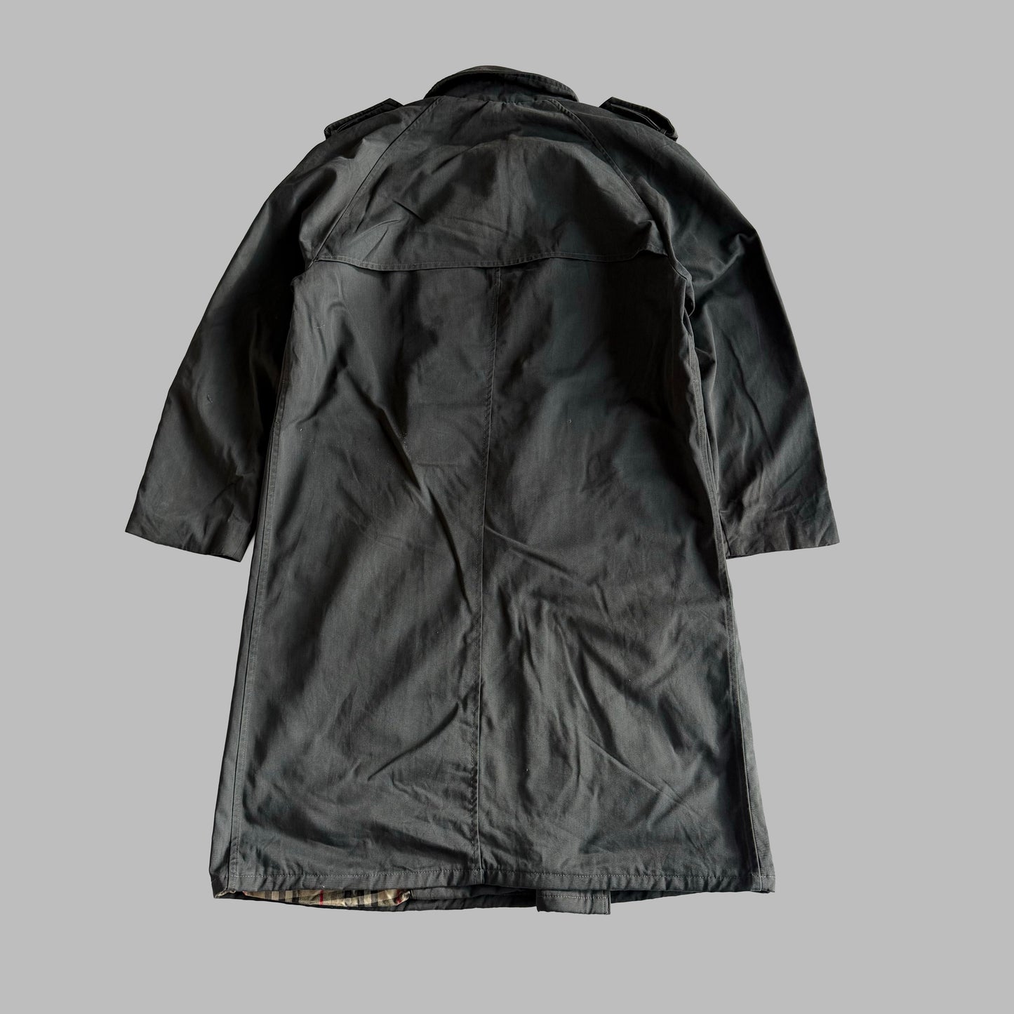 90s Burberry Double Breasted Trench Coat - S