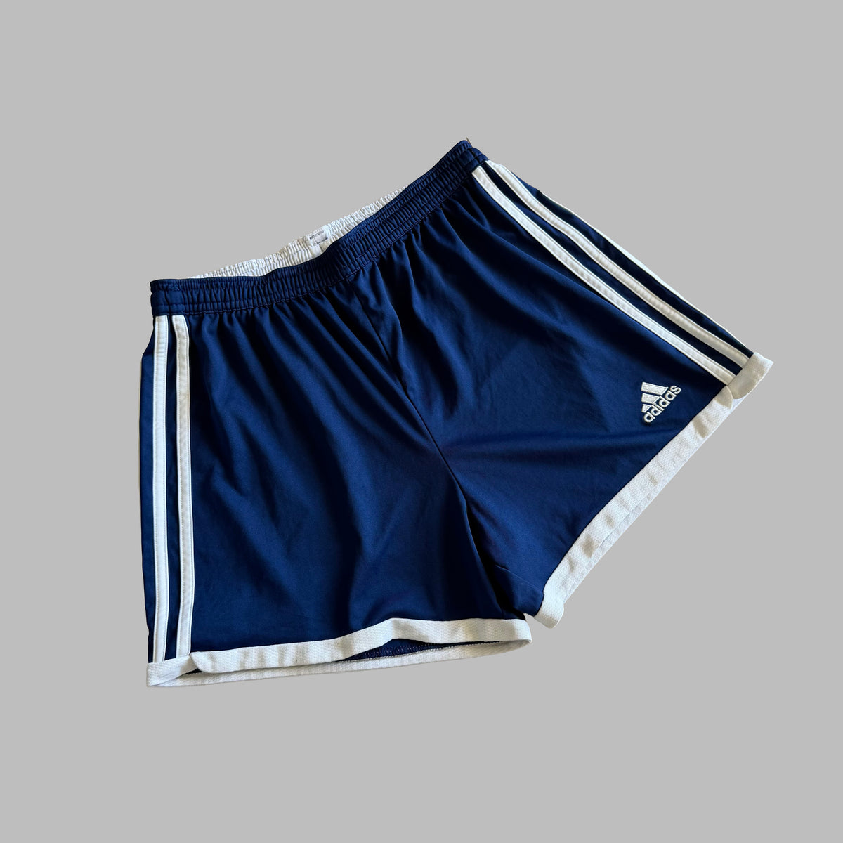 Y2K Adidas Three Stripe Baggy Active Shorts - S