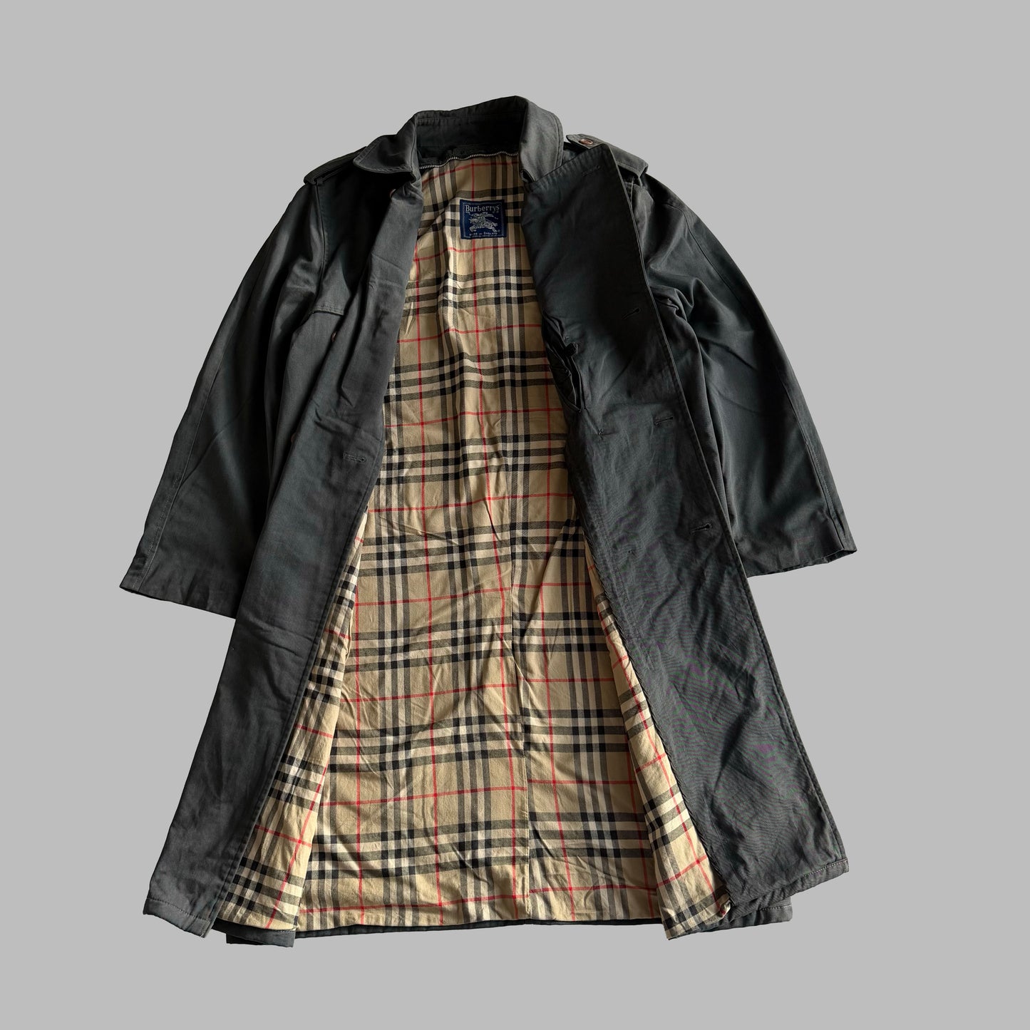 90s Burberry Double Breasted Trench Coat - S