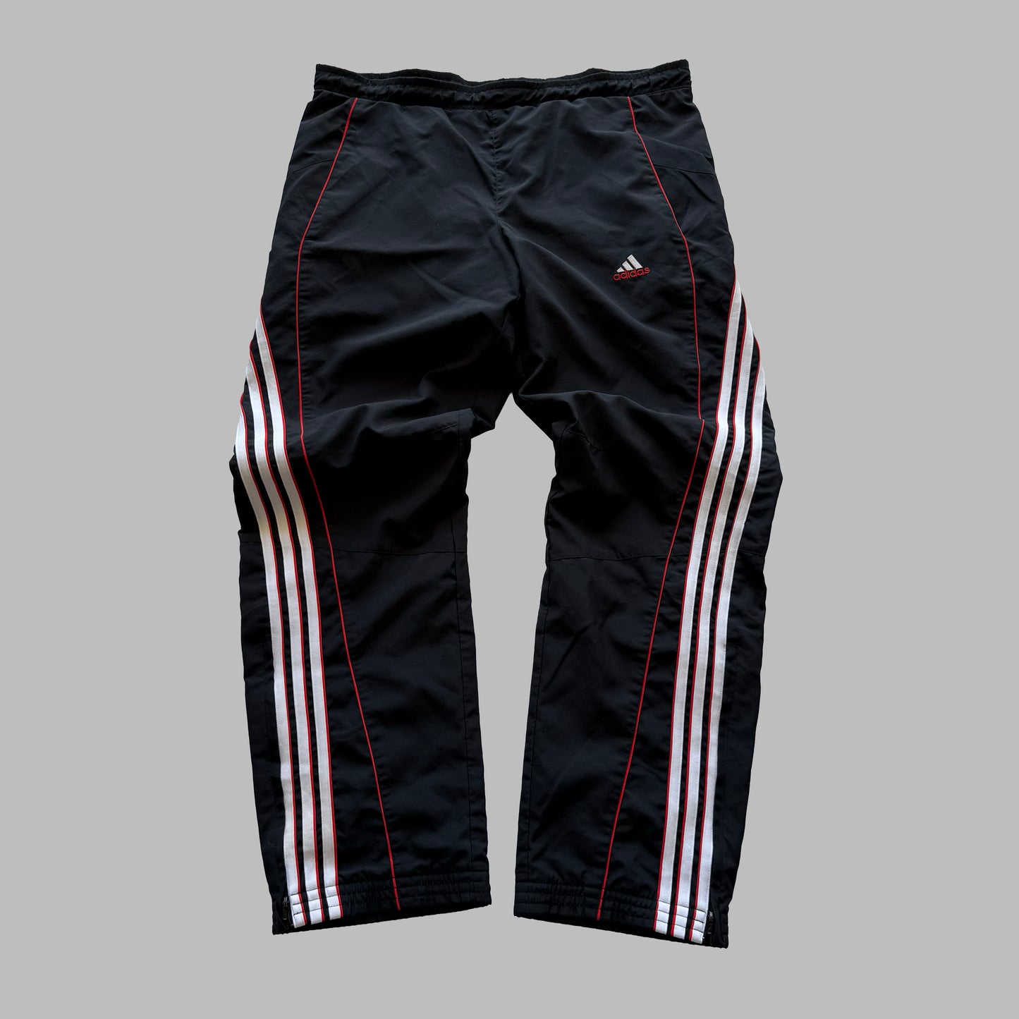 00s Adidas Wide Leg Track Pants - Medium