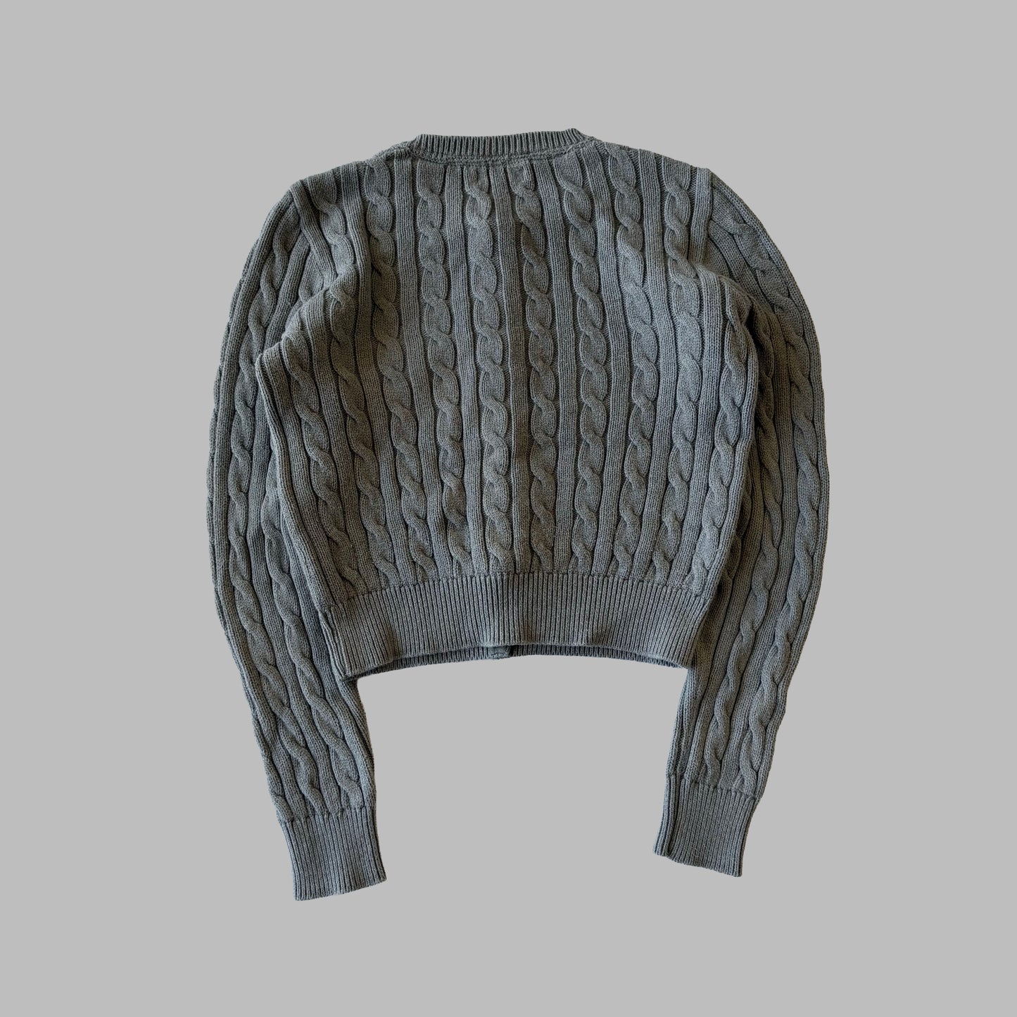 00s Ralph Lauren Cable Knit Cardigan - XS