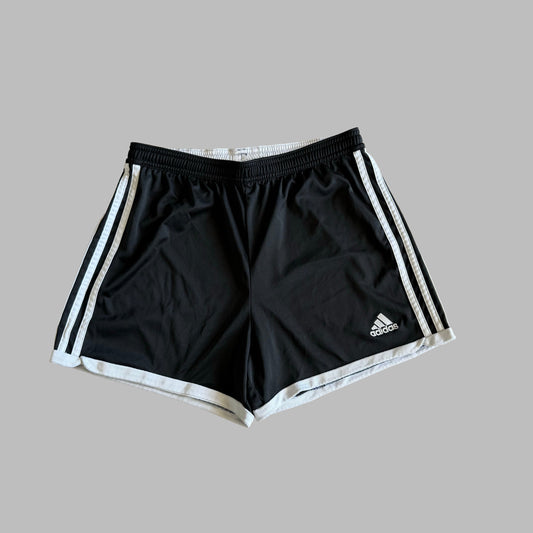 Y2K Adidas Three Stripe Football Shorts - S