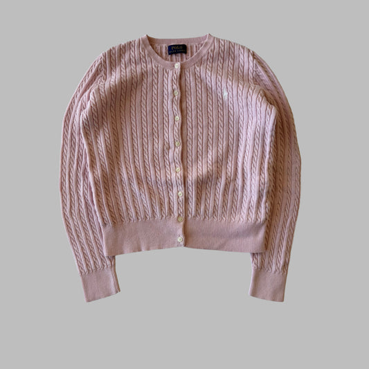 Ralph Lauren Cable Knit Cardigan - Small