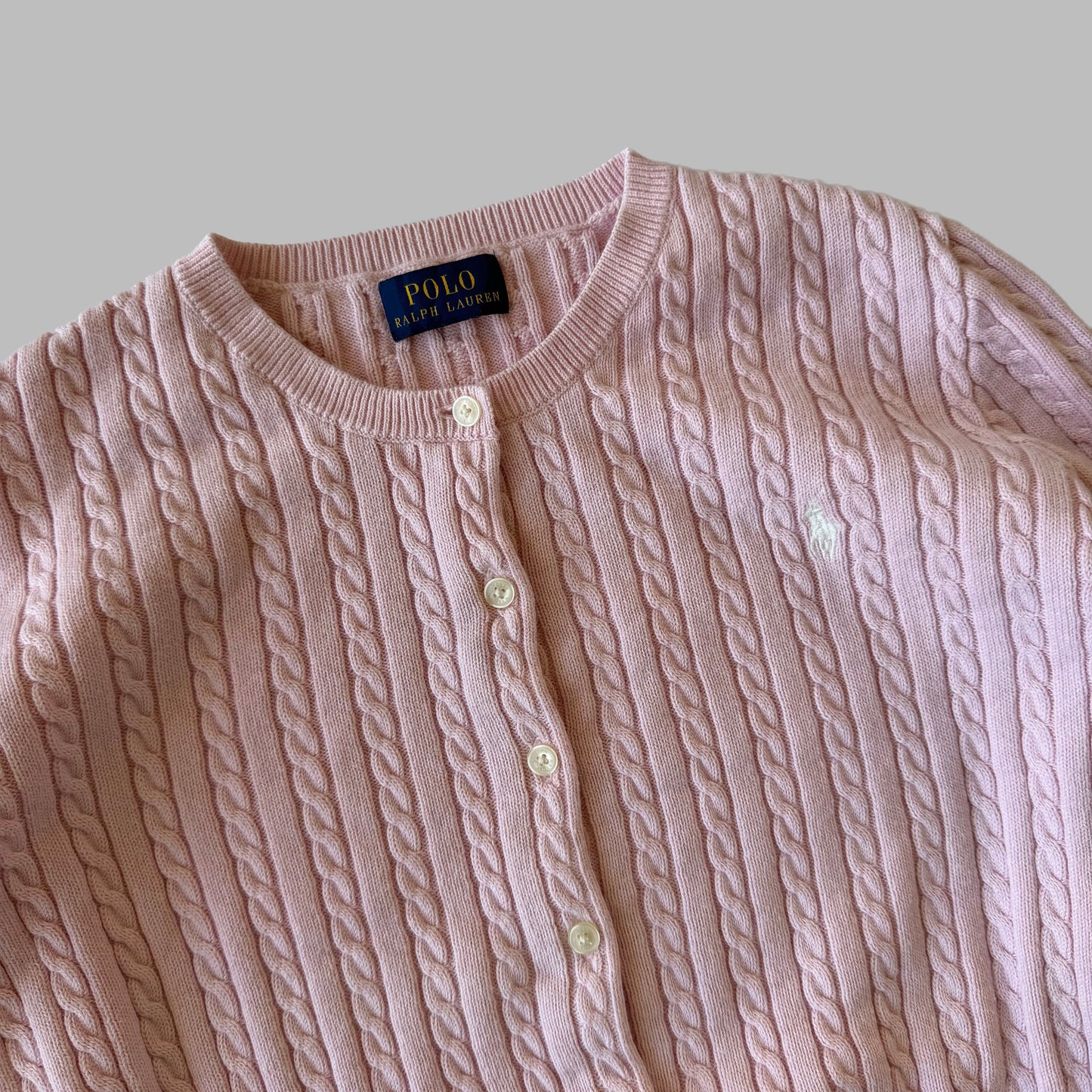 Ralph Lauren Cable Knit Cardigan - Small