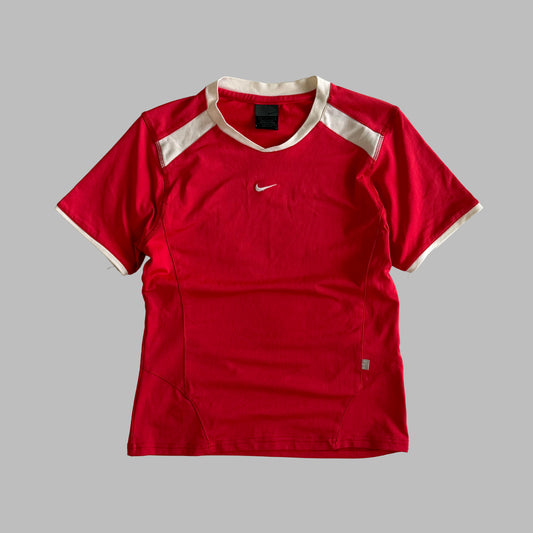 Y2K Nike Panelled Activewear Top - XL