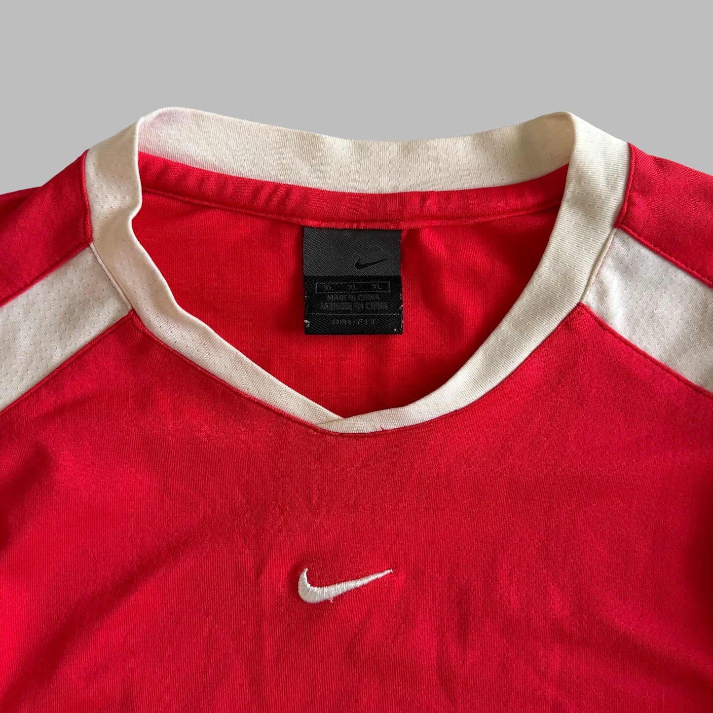 Y2K Nike Panelled Activewear Top - XL