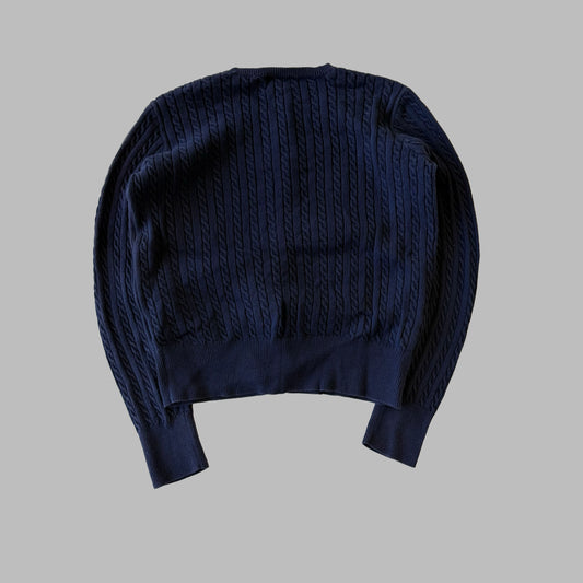 00s Ralph Lauren Cable Knit Cardigan - Large